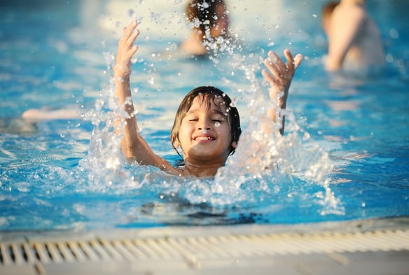 Splash water pool kid summer