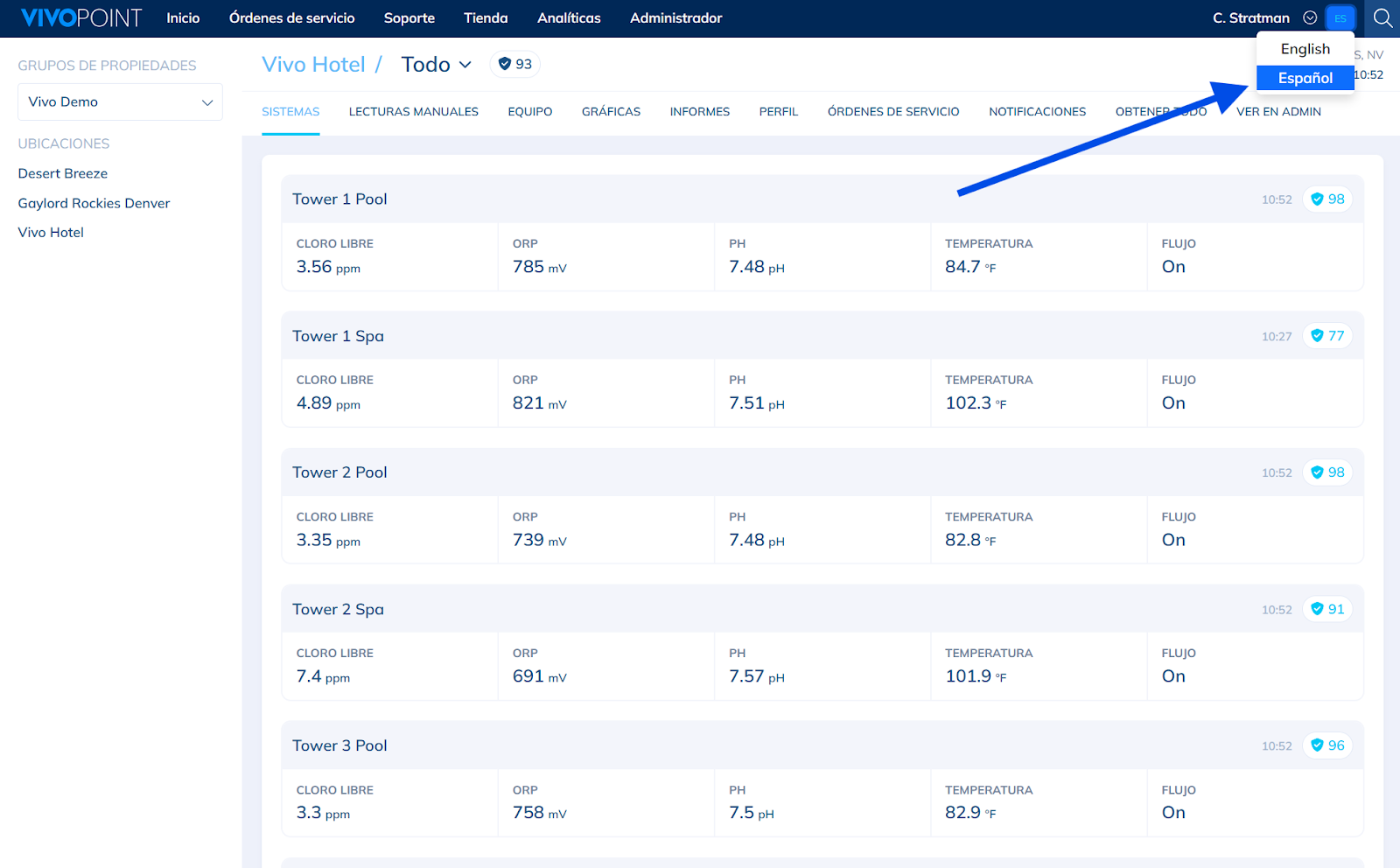 Screenshot 1- Spanish